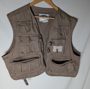 Vintage Berkley Tan Fishing Vest L
